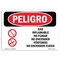 Signmission OSHA Danger, Flammable Gas No Smoking Matches Spanish, 10in X 7in Decal, OS-DS-D-710-LS-1237 OS-DS-D-710-LS-1237 - alternate 1